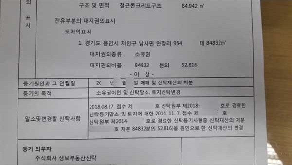 신탁회사 위임장